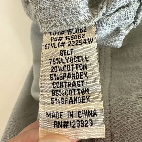 Wearables XCVI Sara Ankle Pants Pull On‎ Crop Raw Hem Elastic Waist M Mint Green - Picture 13 of 16